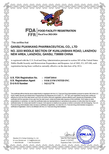 FDA registration